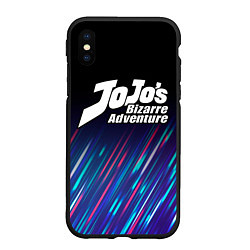 Чехол iPhone XS Max матовый JoJo Bizarre Adventure stream