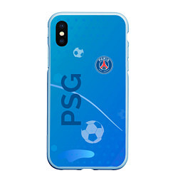 Чехол iPhone XS Max матовый Psg абстракция спорт