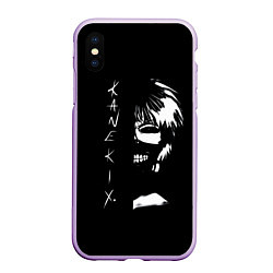 Чехол iPhone XS Max матовый Tokyo Ghoul Kaneki Ken - anime, цвет: 3D-сиреневый