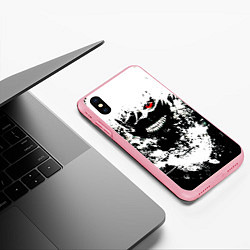 Чехол iPhone XS Max матовый Tokyo Ghoul Kaneki Ken paint, цвет: 3D-баблгам — фото 2