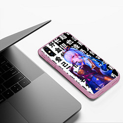 Чехол iPhone XS Max матовый Камисато Аяка - Genshin Impact, цвет: 3D-розовый — фото 2