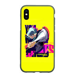 Чехол iPhone XS Max матовый Люси из аниме Cyberpunk Edgerunners