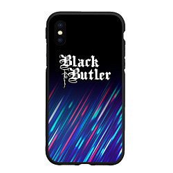 Чехол iPhone XS Max матовый Black Butler stream