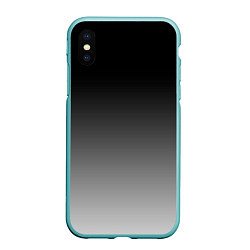 Чехол iPhone XS Max матовый Серый градиент