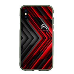 Чехол iPhone XS Max матовый Citroen строгий стиль