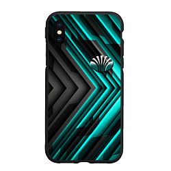 Чехол iPhone XS Max матовый Daewoo ланос, цвет: 3D-черный