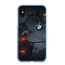 Чехол iPhone XS Max матовый BMW explosion