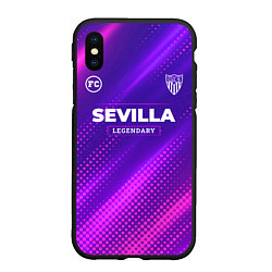 Чехол iPhone XS Max матовый Sevilla legendary sport grunge