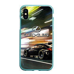 Чехол iPhone XS Max матовый Lexus - скорость режим