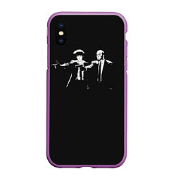 Чехол iPhone XS Max матовый Cowboy bebop, цвет: 3D-фиолетовый