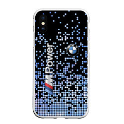 Чехол iPhone XS Max матовый BMW - M Power - pattern