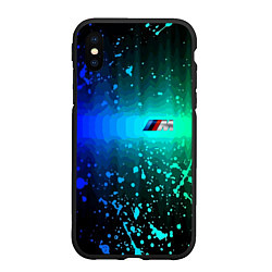 Чехол iPhone XS Max матовый BMW M Performance, цвет: 3D-черный