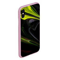 Чехол iPhone XS Max матовый Зелёный песок в темноте, цвет: 3D-розовый — фото 2