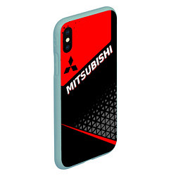 Чехол iPhone XS Max матовый Mitsubishi - Красная униформа, цвет: 3D-мятный — фото 2