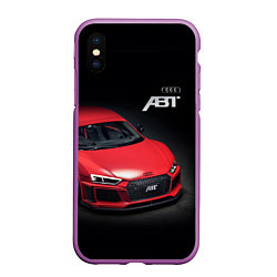 Чехол iPhone XS Max матовый Audi quattro ABT autotuning