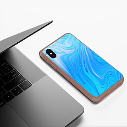 Чехол iPhone XS Max матовый Морозная свежесть, цвет: 3D-коричневый — фото 2