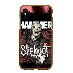 Чехол iPhone XS Max матовый Slipknot Hammer