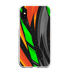 Чехол iPhone XS Max матовый Абстракция