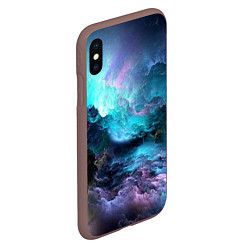 Чехол iPhone XS Max матовый Спящий космос, цвет: 3D-коричневый — фото 2