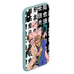Чехол iPhone XS Max матовый Кирай Йошикаге - JOJO, цвет: 3D-мятный — фото 2