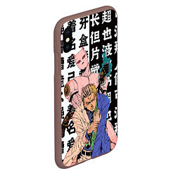 Чехол iPhone XS Max матовый Кирай Йошикаге - JOJO, цвет: 3D-коричневый — фото 2