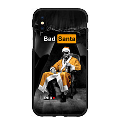 Чехол iPhone XS Max матовый Bad Santa REC