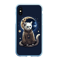 Чехол iPhone XS Max матовый Лунный котик