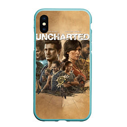 Чехол iPhone XS Max матовый Uncharted: Legacy of Thieves Collection, цвет: 3D-мятный