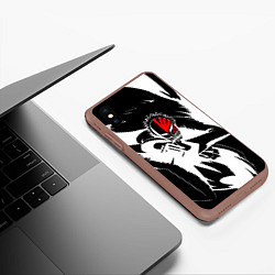 Чехол iPhone XS Max матовый Облик пустого - Bleach, цвет: 3D-коричневый — фото 2