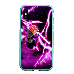 Чехол iPhone XS Max матовый Гоку Блек Аниме Dragon Ball