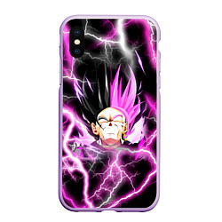 Чехол iPhone XS Max матовый Драгон Бол Гоку Блек Dragon Ball