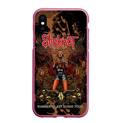 Чехол iPhone XS Max матовый Slipknot satan girl