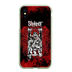 Чехол iPhone XS Max матовый Slipknot - скелет