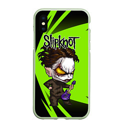 Чехол iPhone XS Max матовый Slipknot green