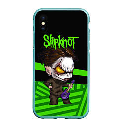 Чехол iPhone XS Max матовый Slipknot dark green