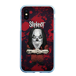 Чехол iPhone XS Max матовый Slipknot dark red