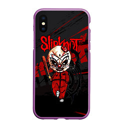 Чехол iPhone XS Max матовый Slipknot bloody