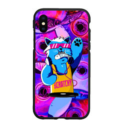 Чехол iPhone XS Max матовый DJ Scratchy in pink glasses