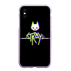 Чехол iPhone XS Max матовый Stray game glitch