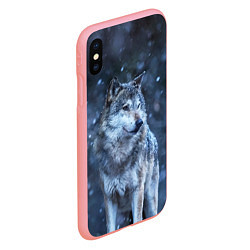 Чехол iPhone XS Max матовый Лесной волк, цвет: 3D-баблгам — фото 2