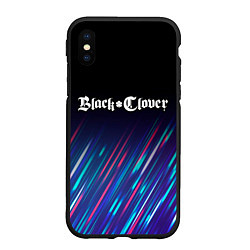 Чехол iPhone XS Max матовый Black Clover stream