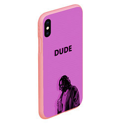 Чехол iPhone XS Max матовый Большой Лебовски DUDE, цвет: 3D-баблгам — фото 2