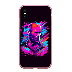 Чехол iPhone XS Max матовый Jason Statham - pop art