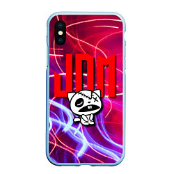 Чехол iPhone XS Max матовый JDM style - одноглазый котик