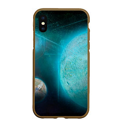 Чехол iPhone XS Max матовый Космос и планеты