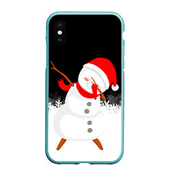 Чехол iPhone XS Max матовый Снеговик dab