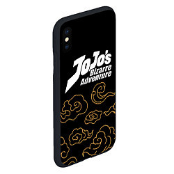 Чехол iPhone XS Max матовый JoJo Bizarre Adventure anime clouds, цвет: 3D-черный — фото 2