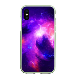 Чехол iPhone XS Max матовый Бескрайнее космическое пространство