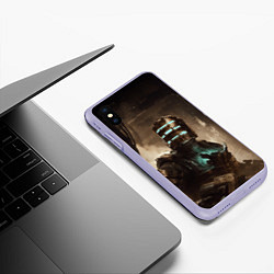 Чехол iPhone XS Max матовый Айзек Кларк Dead space remake, цвет: 3D-светло-сиреневый — фото 2