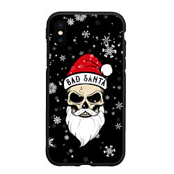 Чехол iPhone XS Max матовый Christmas Bad Santa, цвет: 3D-черный
